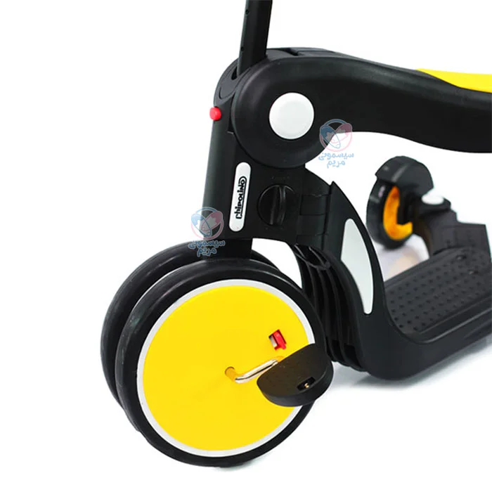 سه چرخه و اسکوتر uonibaby مدل پنج کاره با ظرفیت وزنی 25 کیلوگرم