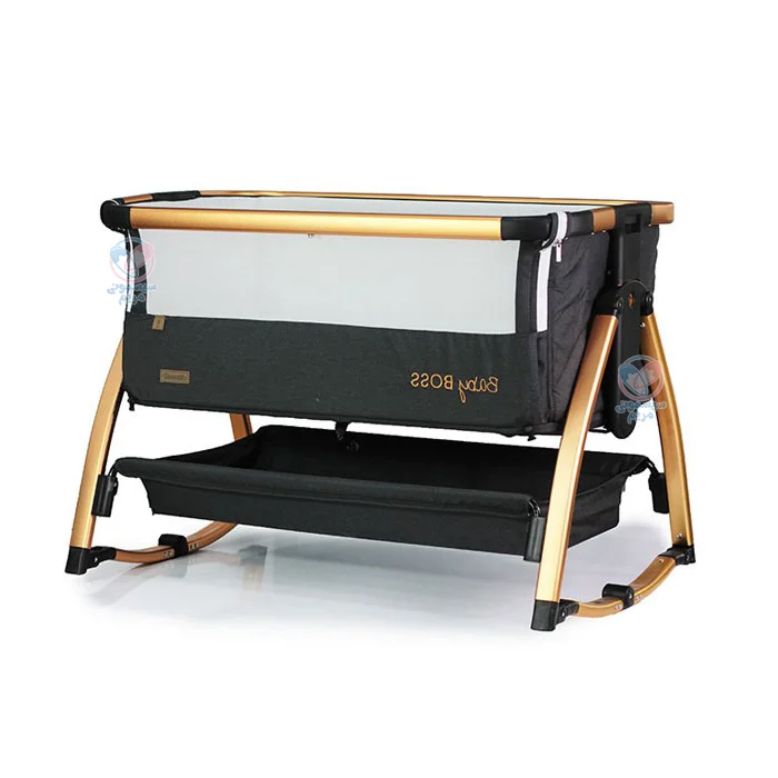 تخت کنار مادر Chipolino Babay Boss، تهیه شده از پارچه لطیف، مقاوم، ضدتعریق و ضدحساسیت