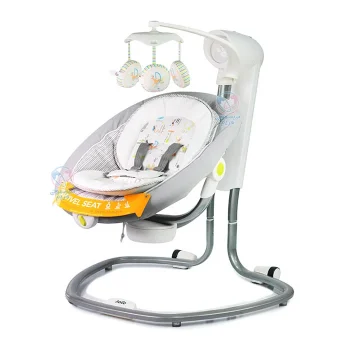 گهواره و تاب برقی نوزاد جویی سرینا Joie Serina Swivel طوسی