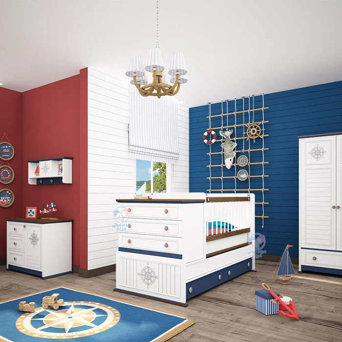 تخت نوزاد نوجوان Bambino کاپیتان، مناسب برای نوزادان از بدو تولد تا ۱۳ سالگی