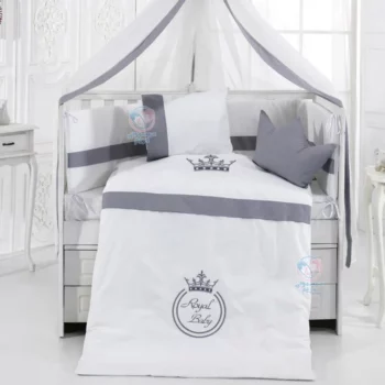 سرویس خواب 9 تکه مامی شاپ MOMISHOP Royal 8060 طوسی