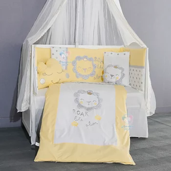 سرویس خواب ۸ تکه شو بیبی Show Baby شیر 4120 زرد