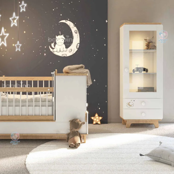 ویترین Bambino moon star مناسب برای دکوراسیونهای دخترانه و پسرانه