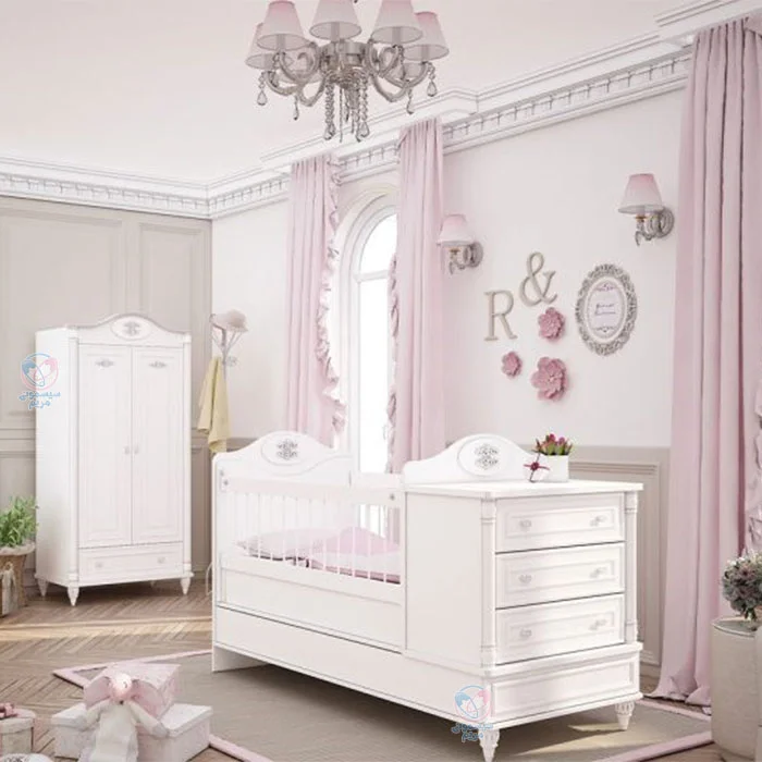 کمد نوزاد بامبینو رمانتیک، نمای فوق‌العاده‌ای به فضای اتاق کودک شما می‌بخشد.