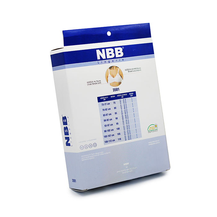 سوتین شیردهی ان بی بی NBB با سایزبندی مختلف از 75 تا 100 