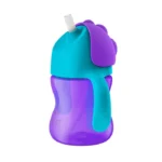 لیوان آموزشی دسته دار و نی دار فیلیپس اونت philips avent بنفش