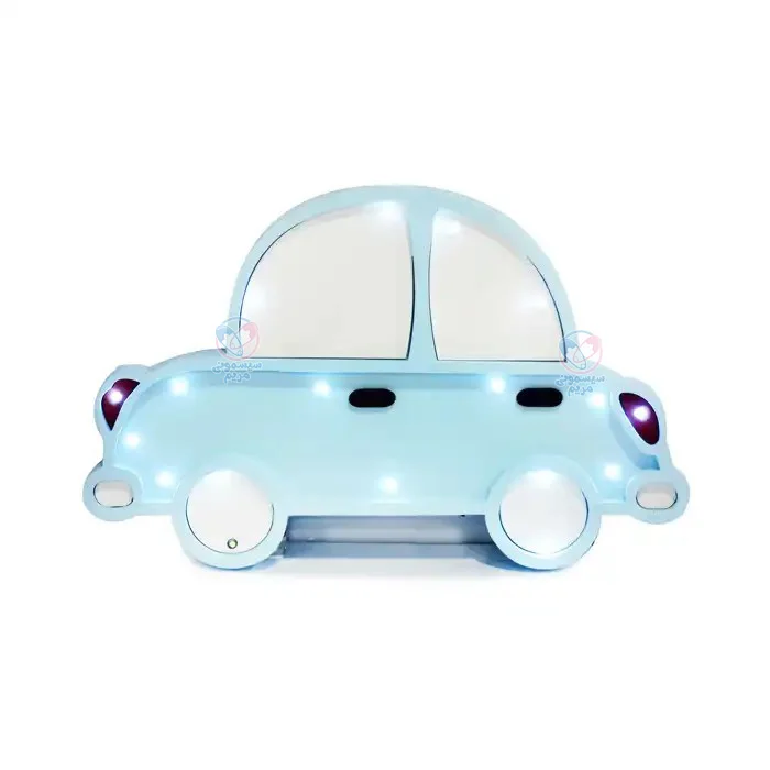 این ماشین کوچک فانتزی از چوب ام‌دی‌اف MDF ساخته شده و در رنگ‌آمیزی آن رنگ‌های ضد حساسیت مخصوص کودکان به‌کار رفته است.