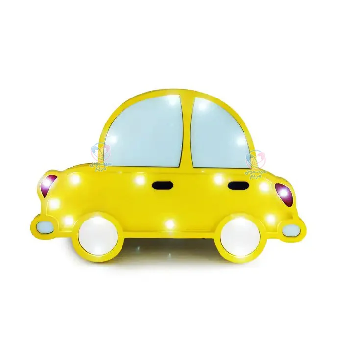 منبع روشنایی چراغ خواب فانتزی ماشین، لامپ‌های LED با دوام زیاد و مصرف انرژی پایین است.