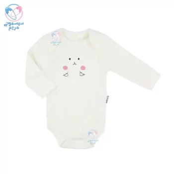 زیر دکمه آستین بلند کبریتی شیری نسیکسز Necixs طرح بره تپل