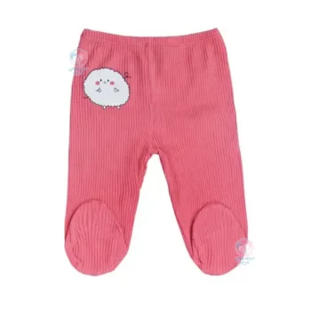 شلوار جورابدار کبریتی نسیکسز Necixs طرح بره تپل صورتی