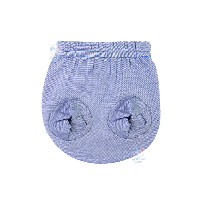 لباس نوزادی راه راه رنگی آشور Ashoor، تهیه شده از پارچه نخپنبه درجه یک