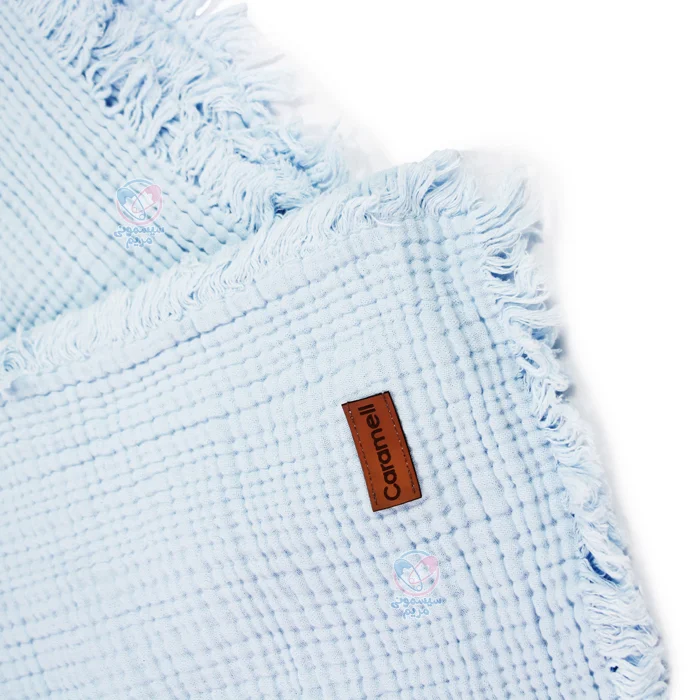 پتو چهار فصل کارامل Caramell آبی