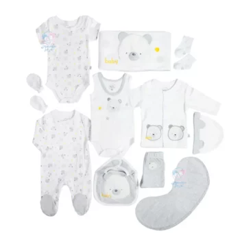 ست جعبه ای 13 تکه نیلی Nili طرح خرس زرد