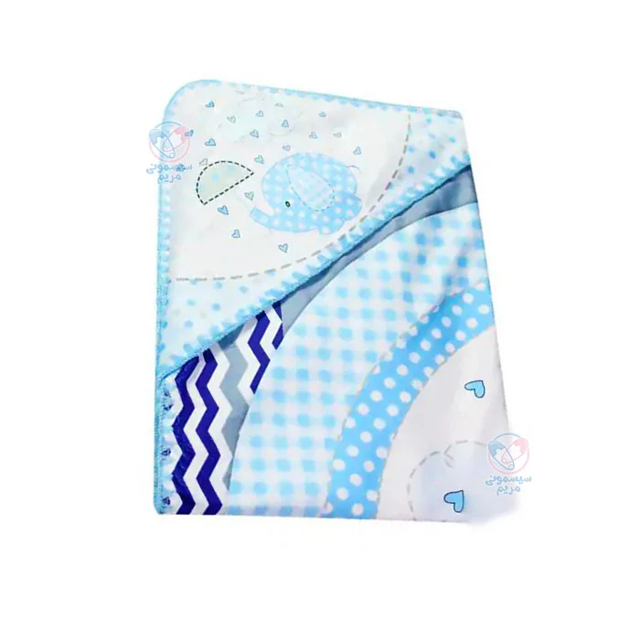 پتو چهار فصل جونیورز Juniors فیل، تهیه شده از پارچه مخمل، نرم و لطیف