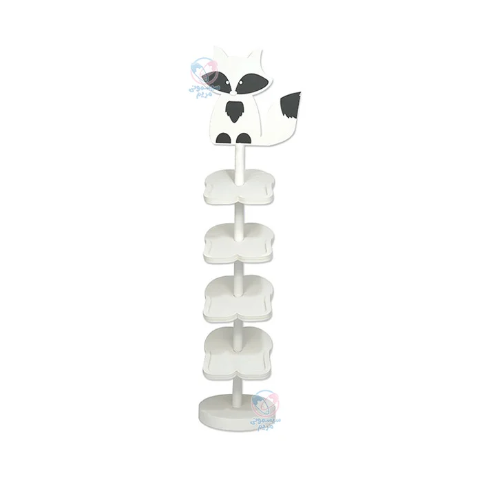 جاکفشی چوبی بیبی ویژن Baby vision روباه سفید