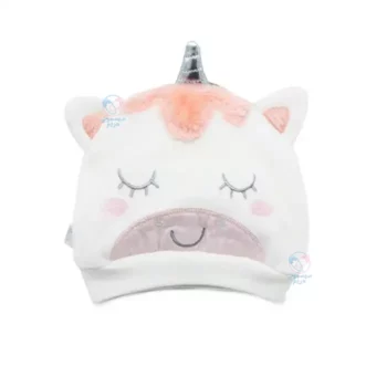 کلاه مخمل پاپو Papo طرح یونیکورن سفید