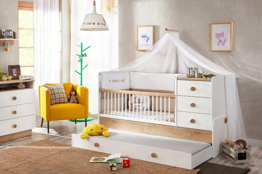 قیمت بهترین تخت و کمد نوزاد به متریال به‌کار رفته شده، طرح و مدل تخت بستگی دارد. 
