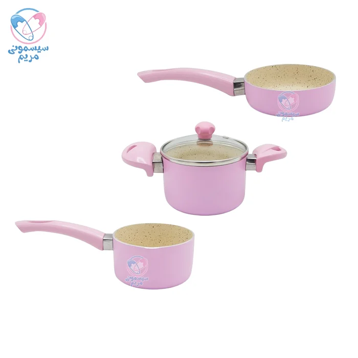 سرویس قابلمه عروس نیکا Aroos صورتی