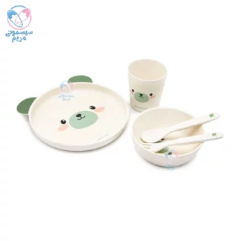 ظرف غذا بامبو کیکابو Kikkaboo خرس سبز