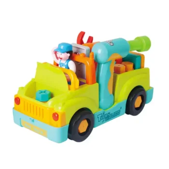 ماشین ابزار با دریل موزیکال هولی تویز Huile Toys 6109