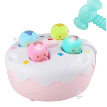 اسباب بازی کیک و چکش سوببر Sobebear YL504 صورتی