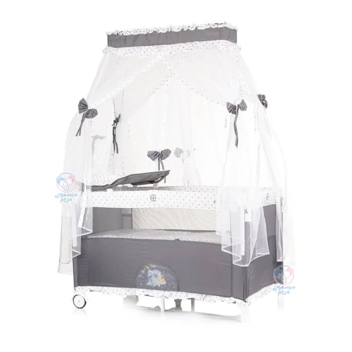 تخت کنار مادر و پارک چیپولینو Chipolino Palace طوسی