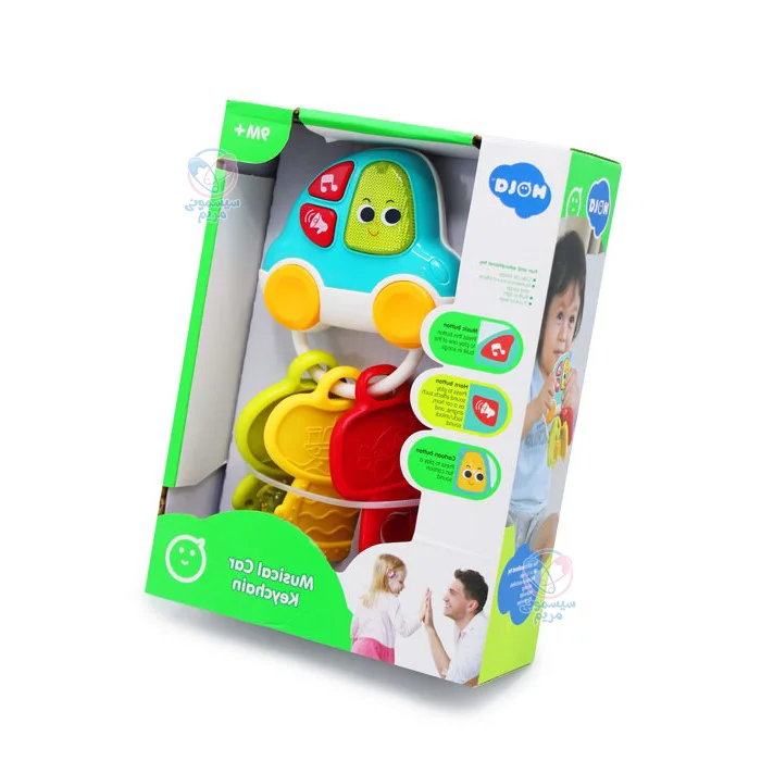 این محصول با داشتن دندانگیر و جغجغه، برای استفاده کودکان بالای 9 ماه مناسب است.