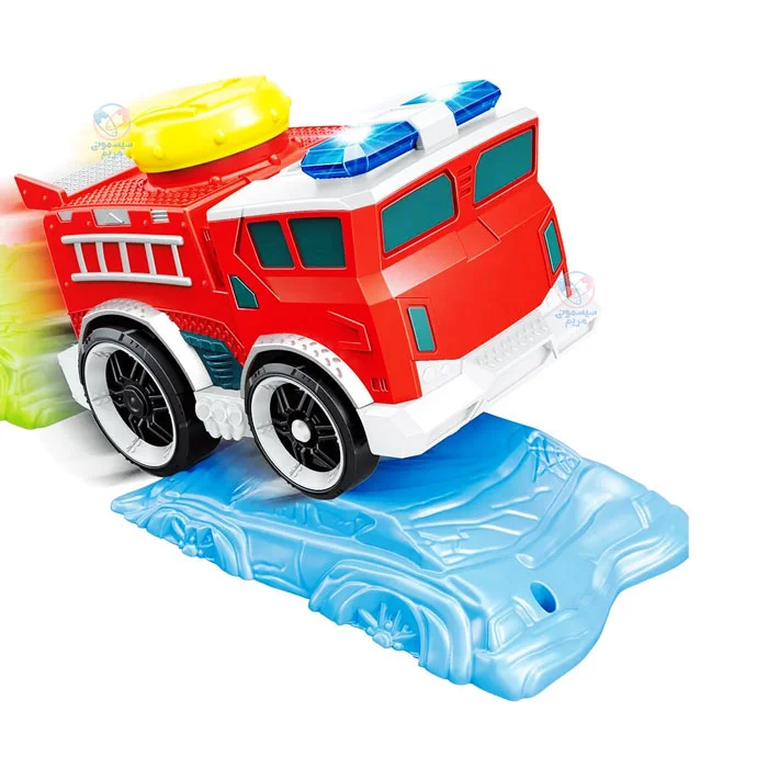 ماشین آتشنشانی آژیردار با نور و صدا