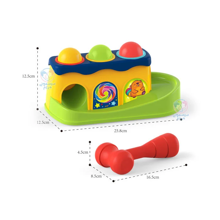 محصولی با 3عدد توپ باکیفیت و چکش قوی