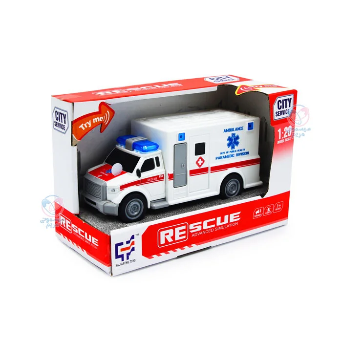 آمبولانس صلیب سرخ با ابعاد 9*21 سانتیمتر