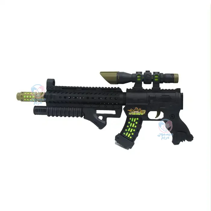 تفنگ موزیکال و چراغ دار 40218B