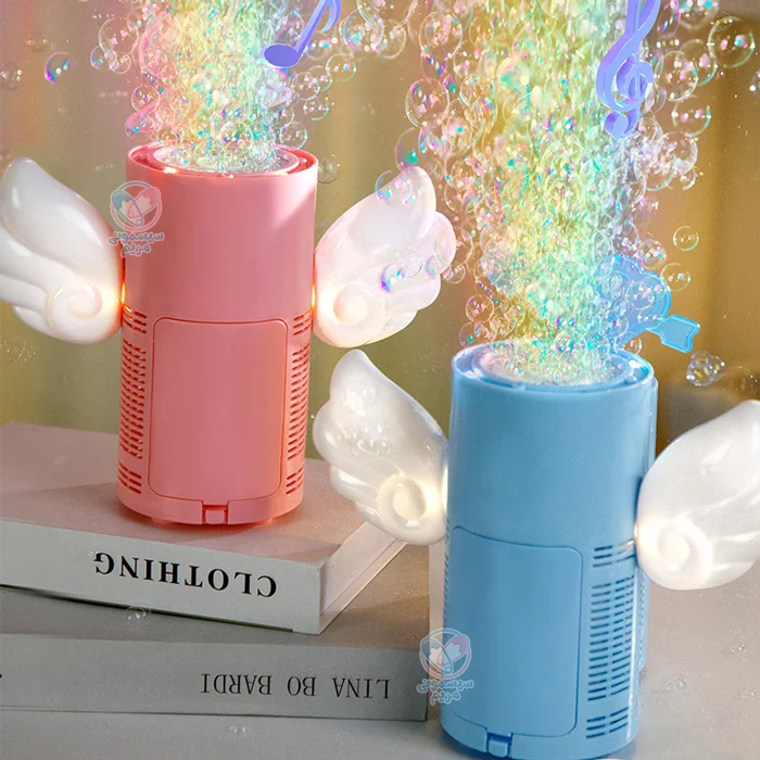 محصولی موزیکال، با نورهای رنگی و دکمه تنظیم سرعت خروج حباب