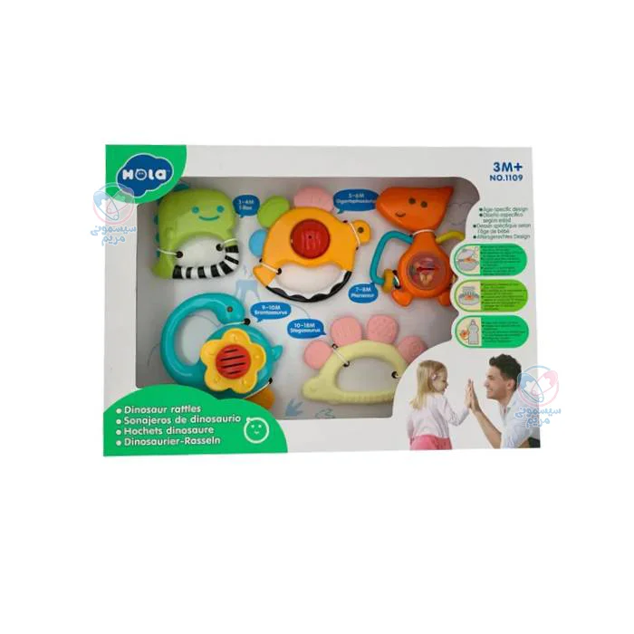 ست جغجغه هولی تویز با امکان استریل شدن در آب جوش