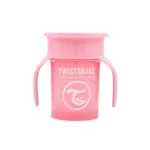 لیوان 360 درجه 230 میلی لیتر تویست شیک Twistshake صورتی