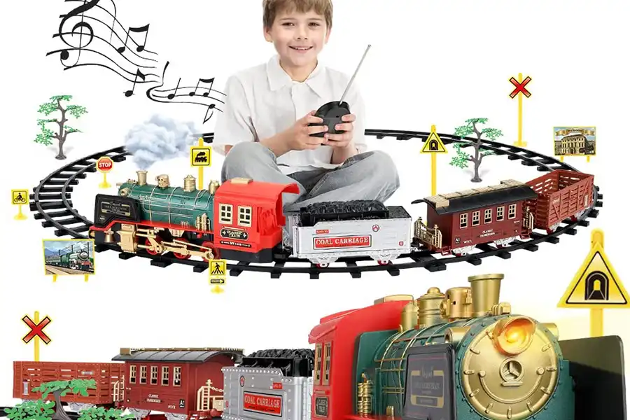 قطارهای شارژی با استفاده از کنترل از راه دور یا نیروی باتری، به وسیله‌ای هیجان‌انگیز برای کودک شما تبدیل می‌شوند.