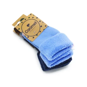 جوراب حوله ای دو عددی کارامل Caramell سایز 6 تا 12 ماه سرمه ای