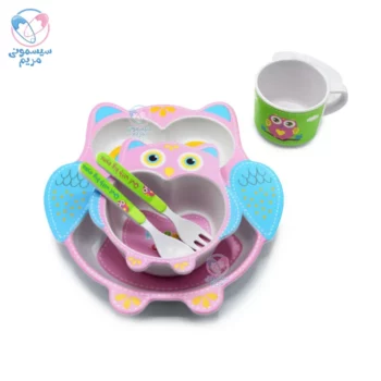 ظرف غذا بامبو طرح جغد