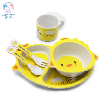 ظرف غذا بامبو طرح جوجه