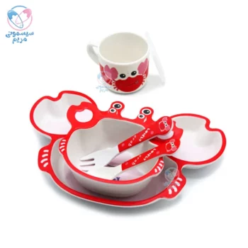 ظرف غذا بامبو طرح خرچنگ