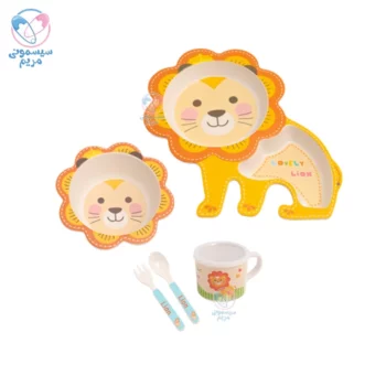 ظرف غذا بامبو طرح شیر