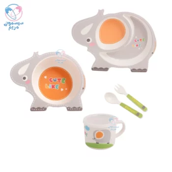 ظرف غذا بامبو طرح فیل