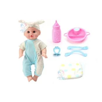 عروسک لباس آبی پوشک دار بیبی بورن Baby born YL130-7