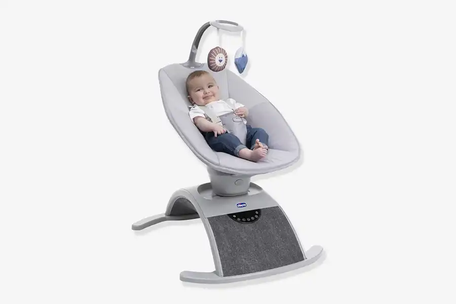 گهواره برقی چیکو Comfy Wave Automatic Baby Bouncer با حرکات گهواره‌ای متنوع و سرعت‌های قابل تنظیم، آرامش و سرگرمی را برای کودک شما به ارمغان می‌آورد.