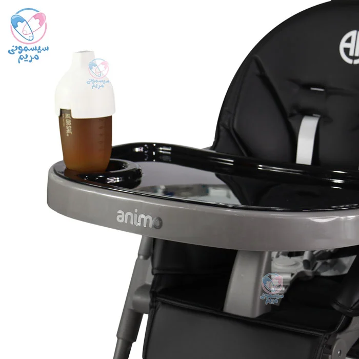 صندلی غذای کودک آنیمو پونو با پارچه چرمی قابلشستشو
