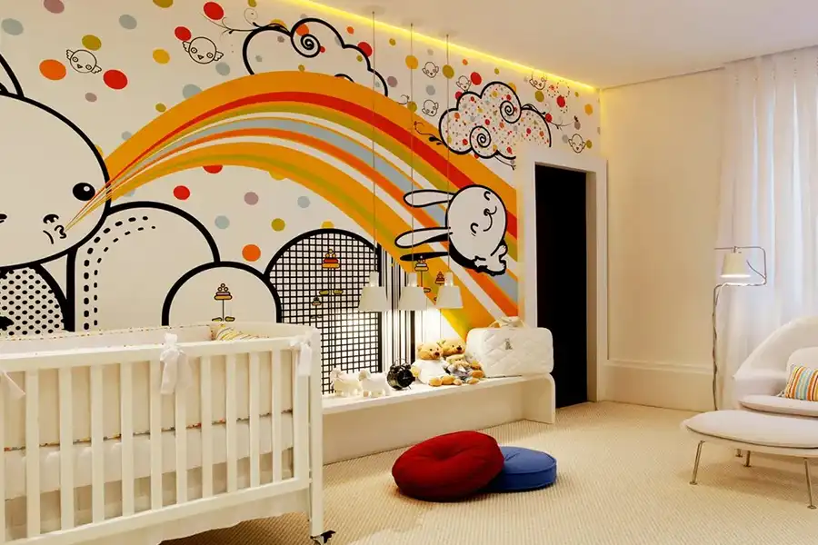 کاغذ دیواریهای قابل جابجایی، انتخابی ایدهآل برای والدینی هستند که میخواهند فضای اتاق کودک را با تغییرات سریع و آسان بهروز نگه دارند.
