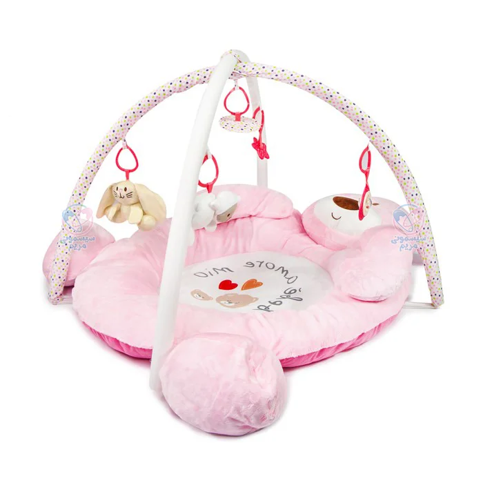 تشک بازی خرس بیبی فور لایف baby4life صورتی