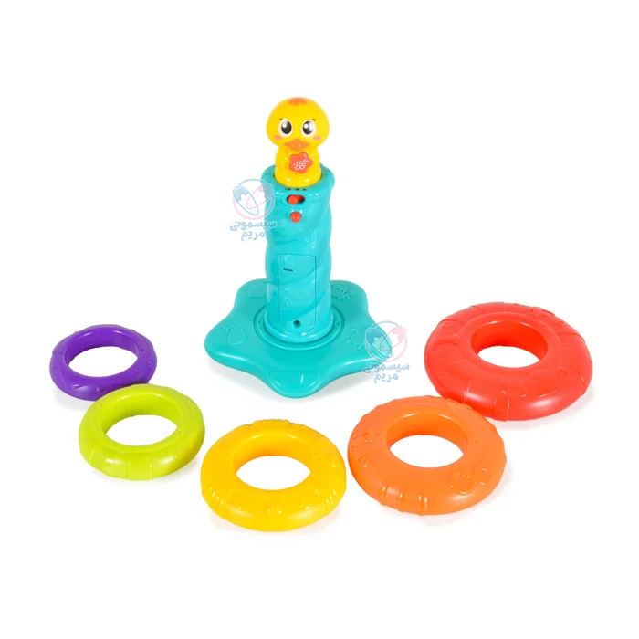 با 5 حلقه رنگی مختلف در ابعاد متفاوت