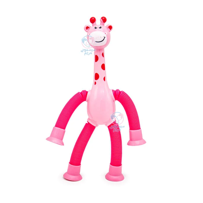 زرافه فنری چسبان با طراحی فانتزی و رنگی