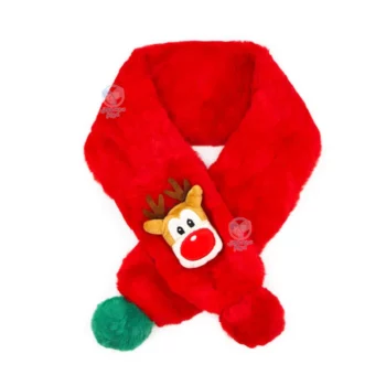 شال گردن پولیشی طرح گوزن قرمز