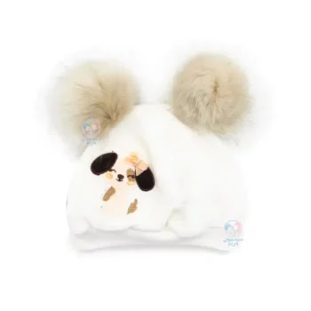 کلاه مخمل پوم دار هاپو sanly پاپو papo 250477 سفید